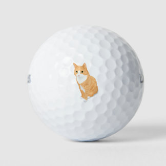 Pelotas De Golf Naranja Tabby Cat