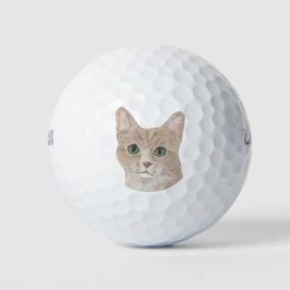 Pelotas De Golf Naranja Tabby Cat