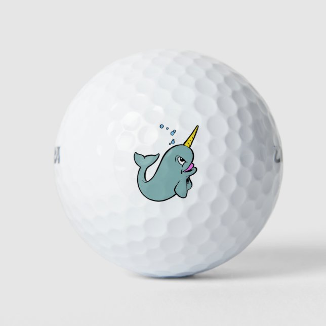 Pelotas De Golf Narwhal (Anverso)