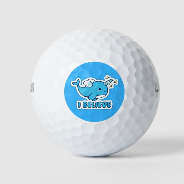 Pelotas De Golf Narwhal I Believe (Anverso)