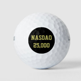 Pelotas De Golf NASDAQ 25000 Stock Market Celebration