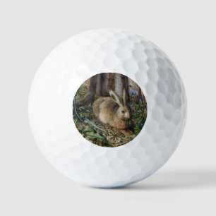 Pelotas De Golf Naturaleza Boscosa de Liebre Vintage Oscuro Cottag