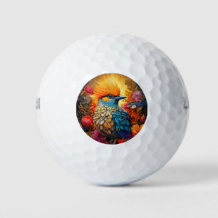 Pelotas De Golf Naturaleza caprichosa Pájaro azul no 2