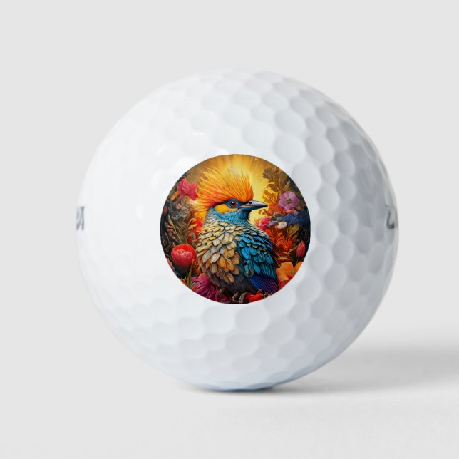 Pelotas De Golf Naturaleza caprichosa Pájaro azul no 2 (Anverso)