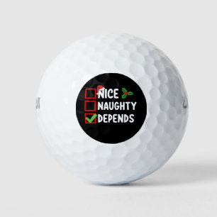 Pelotas De Golf Naughty depende de la lista de Navidades de vacaci
