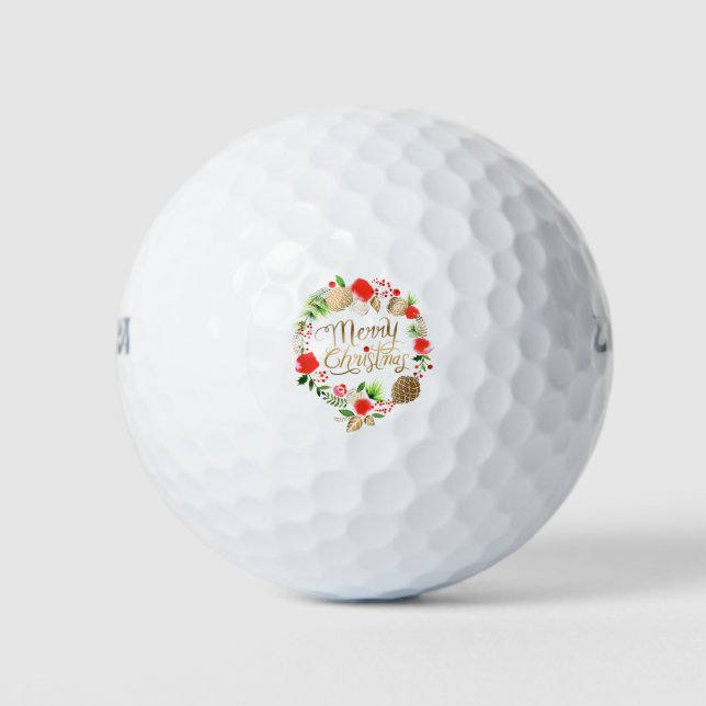 Pelotas De Golf Navidad (Anverso)