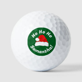 Pelotas De Golf Navidad de sombrero de Santa