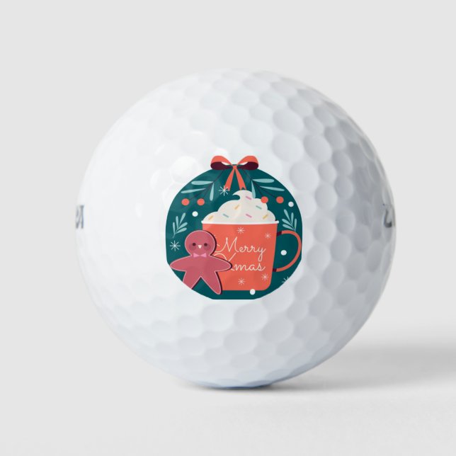 Pelotas De Golf Navidades acogedores (Anverso)