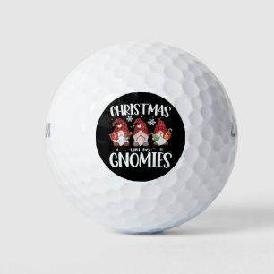 Pelotas De Golf Navidades Con Mi Gnome De Gnomies De Búfalo Rojo