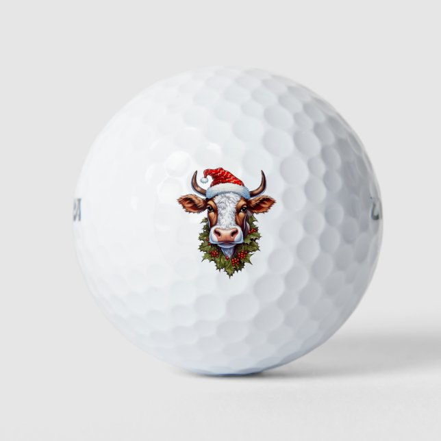 Pelotas De Golf Navidades Cow Golf Balls (Anverso)