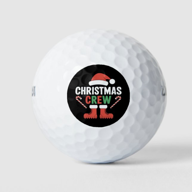 Pelotas De Golf Navidades Crew Xmas Árbol Familia de coincidencias (Anverso)