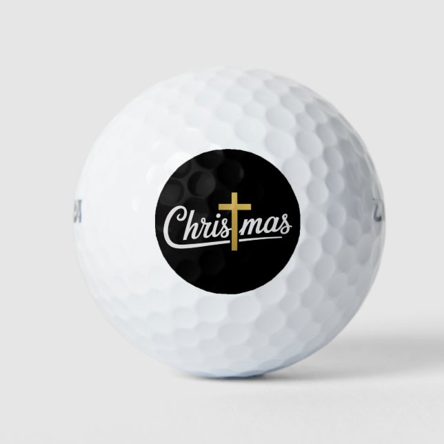 Pelotas De Golf Navidades cruzan la familia coincidiendo con la id (Anverso)