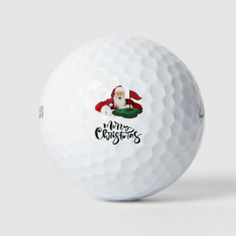 Pelotas De Golf Navidades de golf con Santa Claus