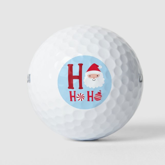 Pelotas De Golf Navidades de Ho Ho Ho Ho (Anverso)