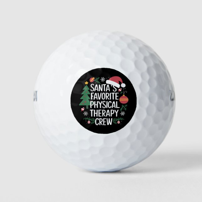 Pelotas De Golf Navidades de la tripulación de terapia física favo (Anverso)