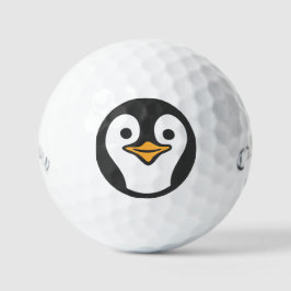 Pelotas De Golf Navidades de pingüino lindo e insultos personaliza