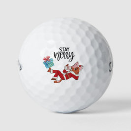 Pelotas De Golf Navidades de Santa Claus se quedan con el golf