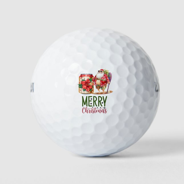 Pelotas De Golf Navidades de Santa María Navidad (Anverso)