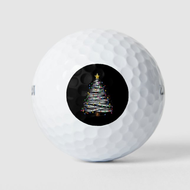 Pelotas De Golf Navidades de vacaciones de árbol ligero (Anverso)