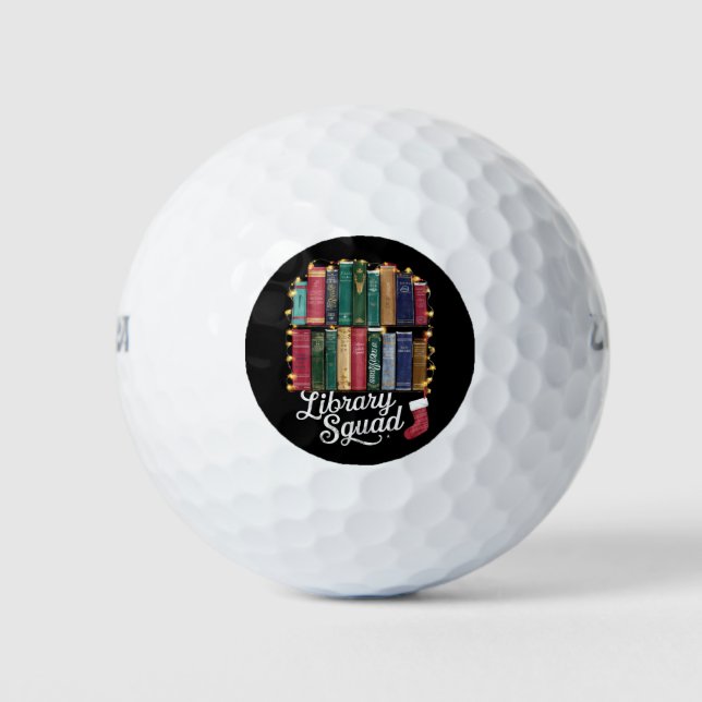 Pelotas De Golf Navidades del Escuadrón de Biblioteca Lecturas del (Anverso)