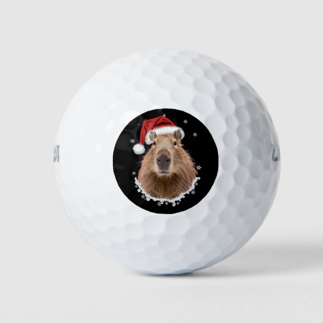 Pelotas De Golf Navidades divertidos de Capybara (Anverso)