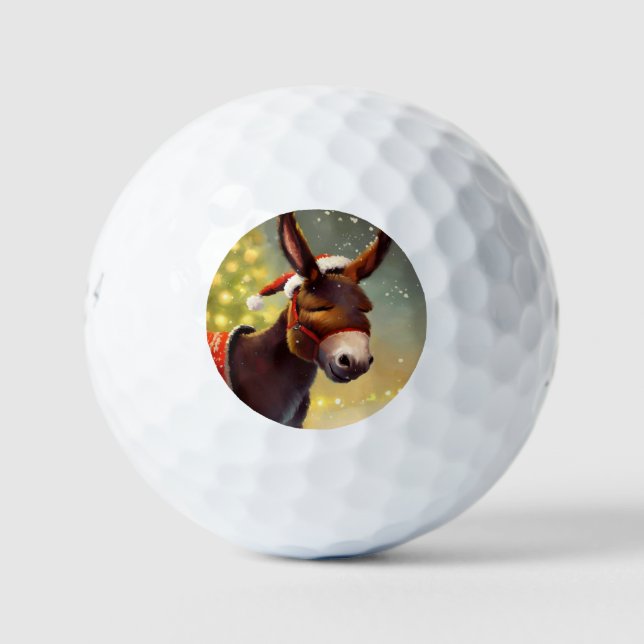 Pelotas De Golf Navidades Donkey (4) (Anverso)