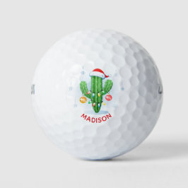 Pelotas De Golf Navidades festivos Cactus Cute Nombre Personalizad