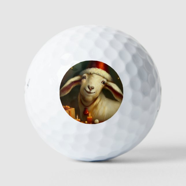 Pelotas De Golf Navidades Goat (3) (Anverso)