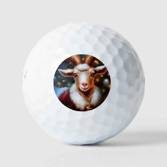 Pelotas De Golf Navidades Goat (4) (Anverso)