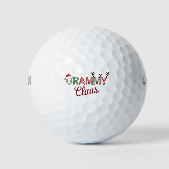 Pelotas De Golf Navidades Grammy Claus Regalo de abuela Navidad (Anverso)