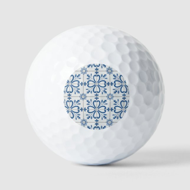 Pelotas De Golf Navidades hojas y pétalos de flores (Anverso)
