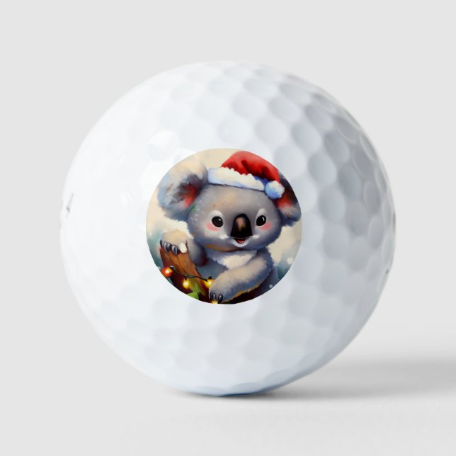Pelotas De Golf Navidades Koala (2) (Anverso)