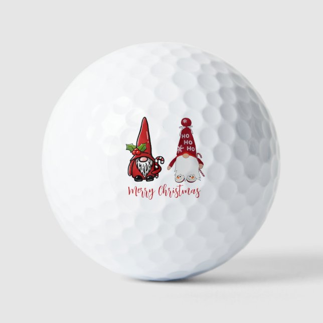 Pelotas De Golf Navidades Personalizados de Gnomes Clásicos (Anverso)