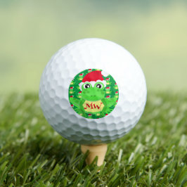 Pelotas De Golf Navidades Rana Patrón Santa Hat Novedad Verde
