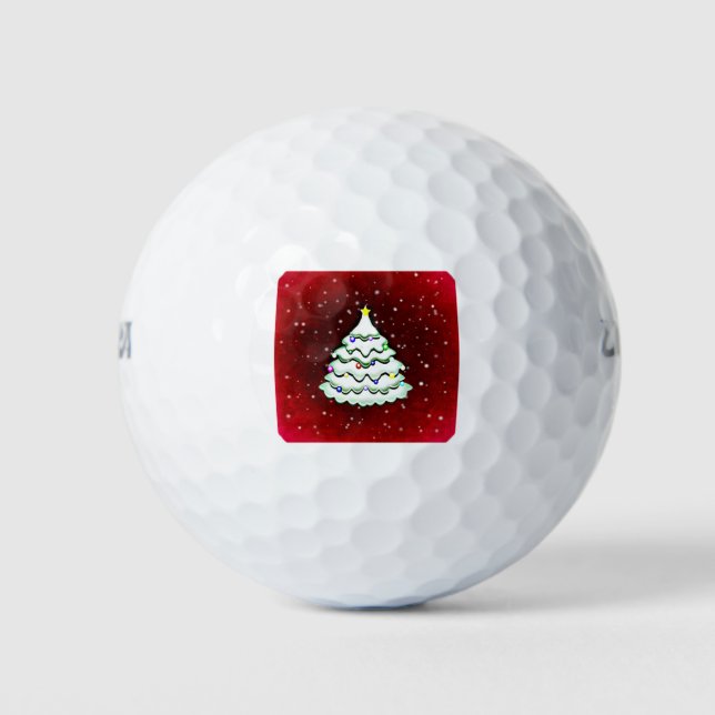 Pelotas De Golf Navidades Saludando a Navidades de tarjetas (Anverso)