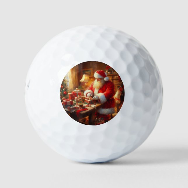 Pelotas De Golf Navidades Santa Claus 4 (Anverso)