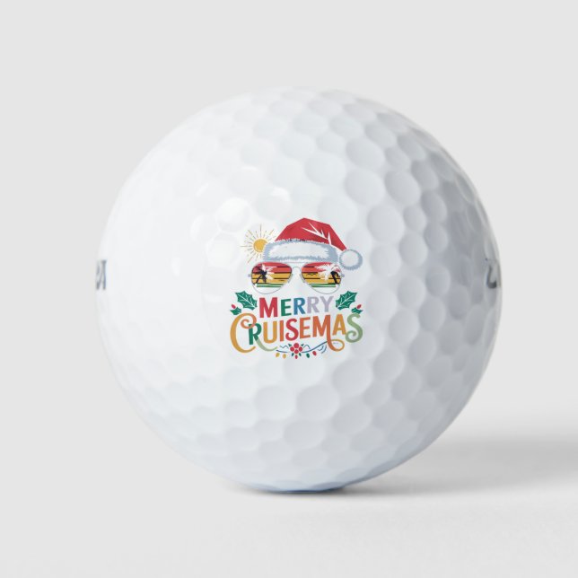 Pelotas De Golf Navidades Santa Reindeer de Merry Cruisemas 2024 (Anverso)