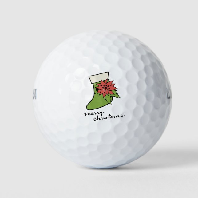 Pelotas De Golf Navidades Sock (Anverso)