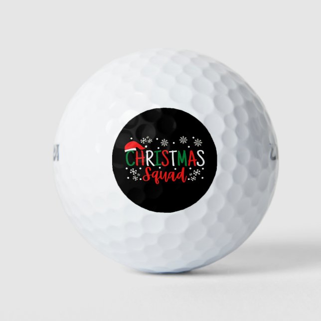 PELOTAS DE GOLF NAVIDADES SQUAD (Anverso)