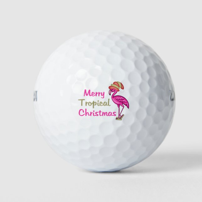 Pelotas De Golf Navidades tropicales (Anverso)