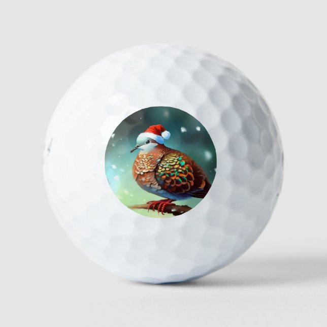 Pelotas De Golf Navidades Turtle Dove (3) (Anverso)