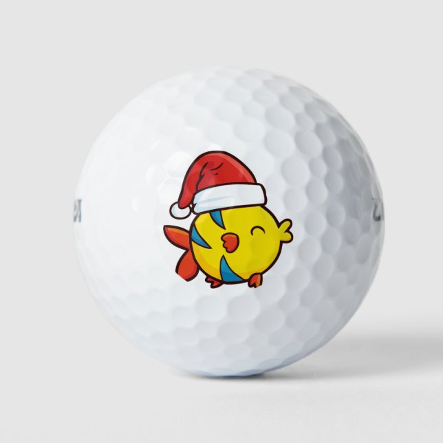Pelotas De Golf Navidades vuelan peces (Anverso)