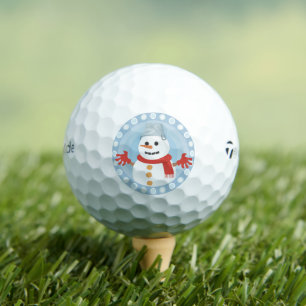PELOTAS DE GOLF NAVIDADES WINTER SNOWMAN