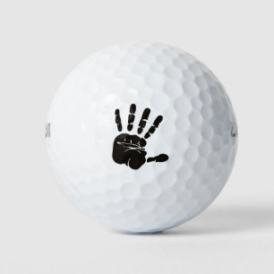 Pelotas De Golf Negro de impresión de mano