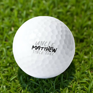 Pelotas De Golf Negro y blanco moderno para el tío de Guay