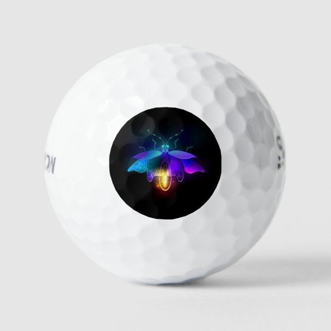 Pelotas De Golf Neon Firefly en negro (Anverso)