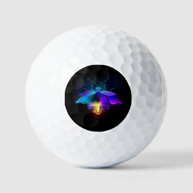 Pelotas De Golf Neon Firefly en negro (Anverso)