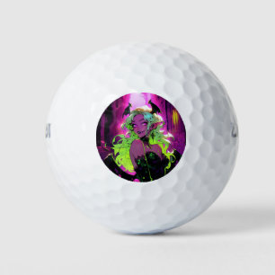 Pelotas De Golf Neon Succubus Demon Anime Chica
