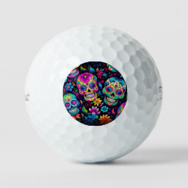 Pelotas De Golf Neon Sugar Skull