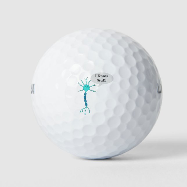 Pelotas De Golf Neuron Conozco Cosas (Anverso)